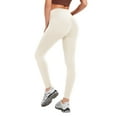 thumbnail image 3 of Women Sports Pants Nylon Spandex High Waist Yoga Workout Casual Pants, 3 of 5