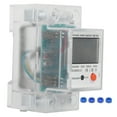 thumbnail image 2 of Easy Installation Electronic KWh Meter, Perfect Appearance DIN-Rail Electric Meter, Automated Industry Indoors Rail For Measure Power Consumption Din Rail, 2 of 8