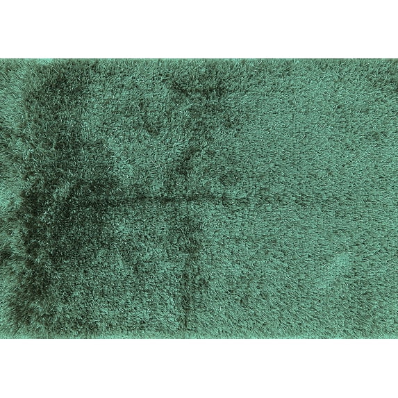 Ahgly Company Indoor Rectangle Oriental Turquoise Blue Industrial Area Rugs, 4' x 6'