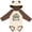Natural & Brown w Ears, variant on Inktastic Mawmaw and Pawpaw Love Me Girls Long Sleeve Baby Bodysuit