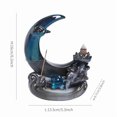 thumbnail image 7 of 1pc Creative Moon and Lotus Leaf Ceramic Incense Burner with Backflow Function for Calming and Relaxing  (Without Incense), 7 of 7