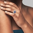 thumbnail image 6 of Keepsake 2 2/3 Carat TGW Created Blue & White Sapphire "Midnight Gem" Women’s Bridal Set in Sterling Silver, 6 of 7