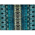 thumbnail image 2 of Zelouf Print On Ity  , Sewing, DIY, Crafts Fabric by the Yard, 947 Blk/teal, 20 Yard, 2 of 2