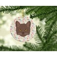 thumbnail image 2 of York Chocolate Cat Christmas Ceramic Ornament 2.8 in x 2.8 in, 2 of 3