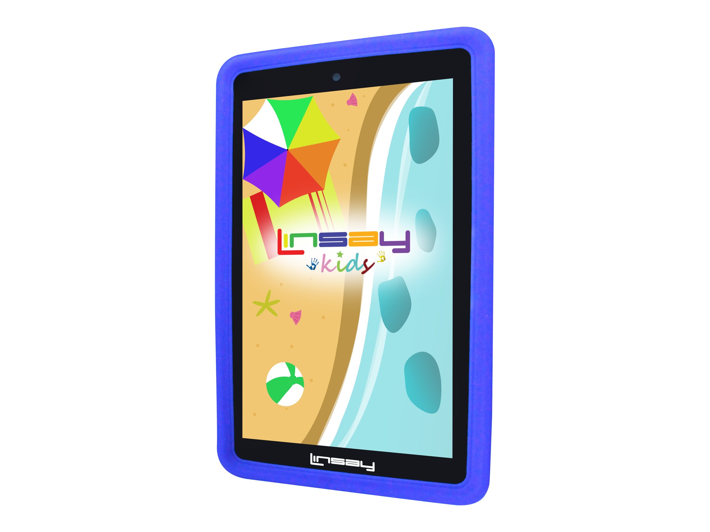 LINSAY 7" Kids Tablet 64GB Android 13 WiFi  Camera, Apps, Games, Learning Tab for Children with Blue Kid Defender Case. - image 2 of 3