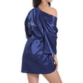 thumbnail image 4 of VintageClothing Women Kimono Satin Bride Bridesmaids Wedding Short Robe One Size, 4 of 8