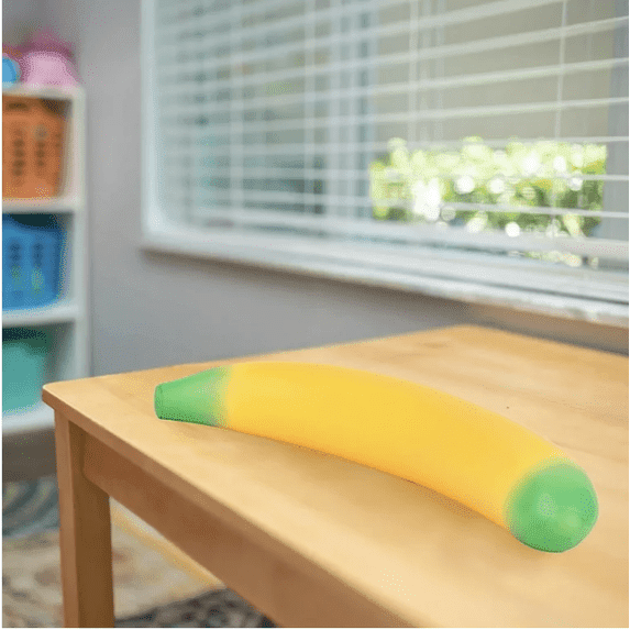 Laffy Snacks Giant Squishy Banana Stress Ball Toy Stretches up to 6 Feet