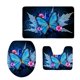 thumbnail image 2 of Alfombras de , Alfombra de , de 3 Alfombrils de de Y Alfombrils apariencia de U, 12 Patrones de Mariposas para El Mariposa 5 perfecl Conjunto de alfombra de baño, 2 of 6