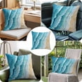 thumbnail image 6 of Abstract Waves Throw Pillow Cover Spray Blue Ocean Seaside Watercolor Cotton Linen Cushion Cover Throw Pillow Case with Invisible Zipper for Couch Sofa Bed Chair Car 20x20 Inch, 6 of 9