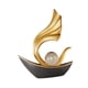 thumbnail image 5 of Estatua de barco, figura coleccionable, decoración del hogar, escultura artística de cumpleaños para Negro 185x8x24cm, 5 of 9