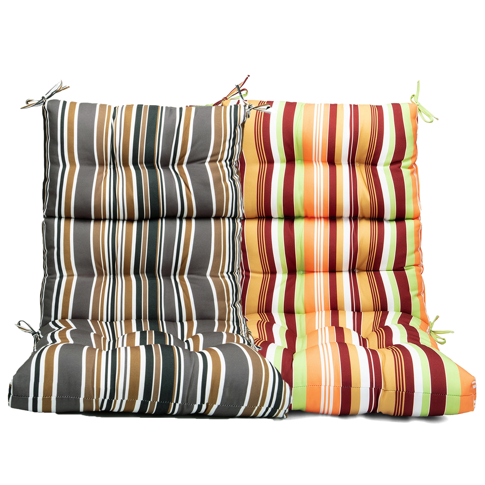 2 PCS Outdoor High Back Patio Chair Cushion Home Fashions Indoor Soft