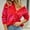 Red, variant on Women'S Cardigan Sweaters Clearance Basic 2024 Cardigan Cozy Fall Patchwork Sweater Black S
