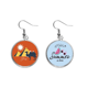thumbnail image 1 of Egipto pirámide esfinge Camel patron Pendientes de sandía verano lóbulo desgaste Unbranded M, 1 of 3