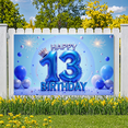 thumbnail image 4 of Colorful Design Happy 13 Birthday Banner Decorative Theme Decorative Design for Teen Party Birthday Celebration Indoor Use, 4 of 6