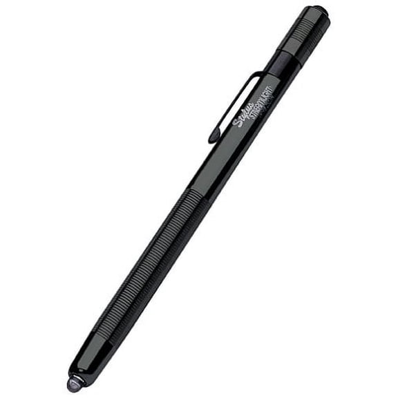 Streamlight 65020 Stylus 7-Lumen Green LED Pen Light with 3 AAAA Alkaline Batteries, Black, Clamshell Packaging