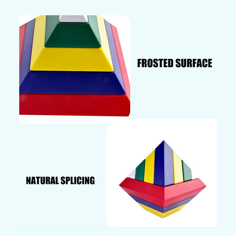 Pyramid Building Blocks DIY Multi shape Stacking Toys Children s