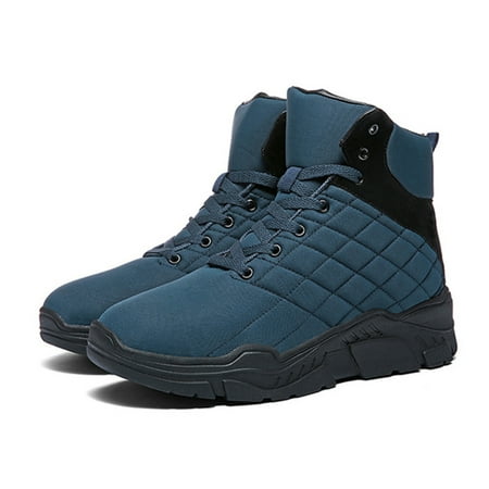 

Men Lace Up High Top Winter Warm Shoes Casual Breathable Ankle Boots for Outdoor New