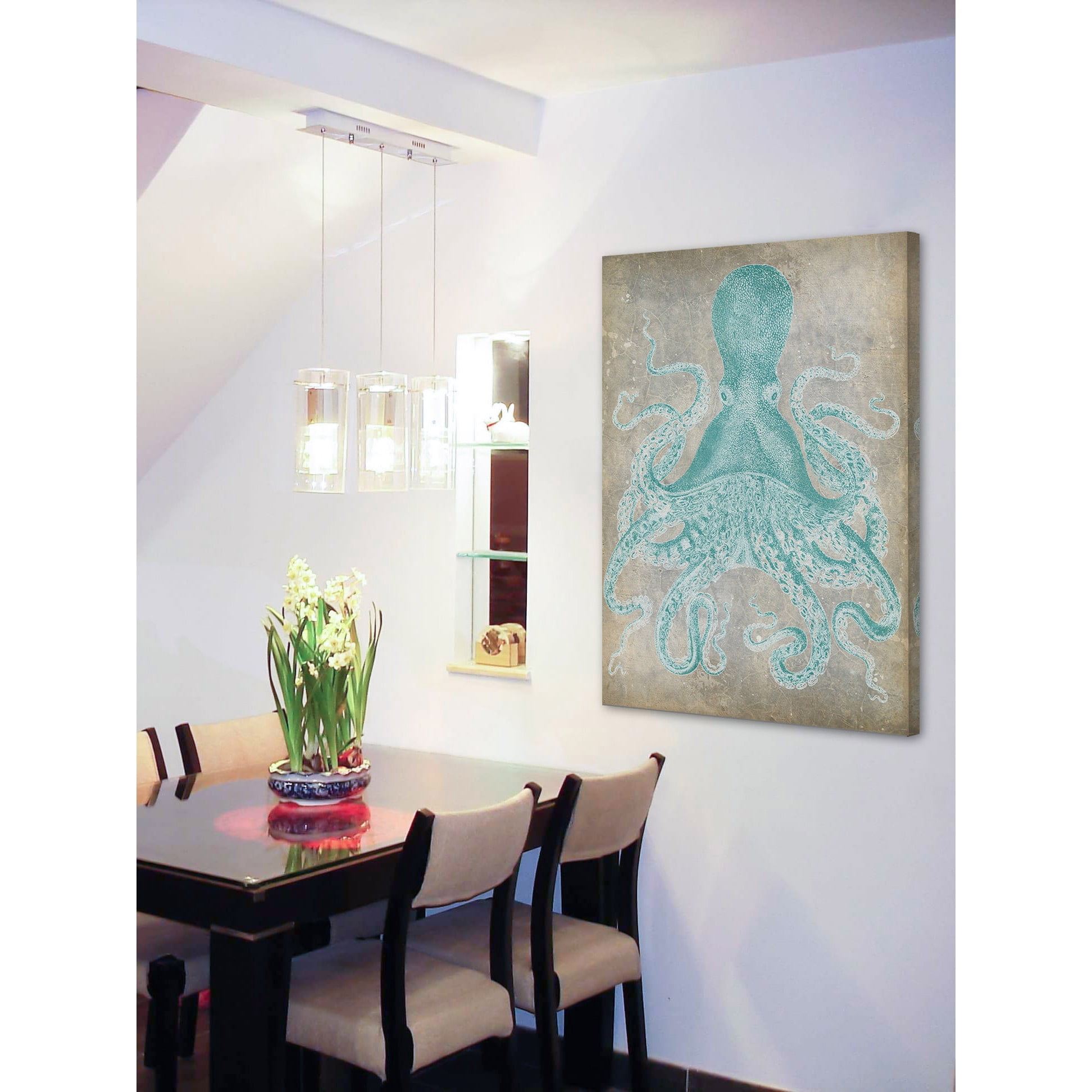 Marmont Hill "Spa Octopus I" Painting Print on Wrapped Canvas