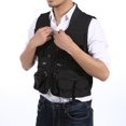 thumbnail image 4 of Chaleco de pesca al aire libre para hombre, con múltiples bolsillos, protector solar, transpirable, ropa de trabajo, 4 of 6