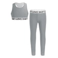 thumbnail image 4 of MSemis Kids Girls Two-Piece Gymnastics Tracksuit Dance Outfit, 4 of 5