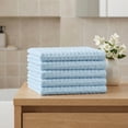 thumbnail image 6 of REGALWOVEN Cotton Waffle Washcloths, Soft, Quick Dry & Lint-Free Face Cloths for Bathroom, Kitchen, Absorbent Reusable Washcloth Set 13" x 13" Light Blue 4pk, 6 of 6