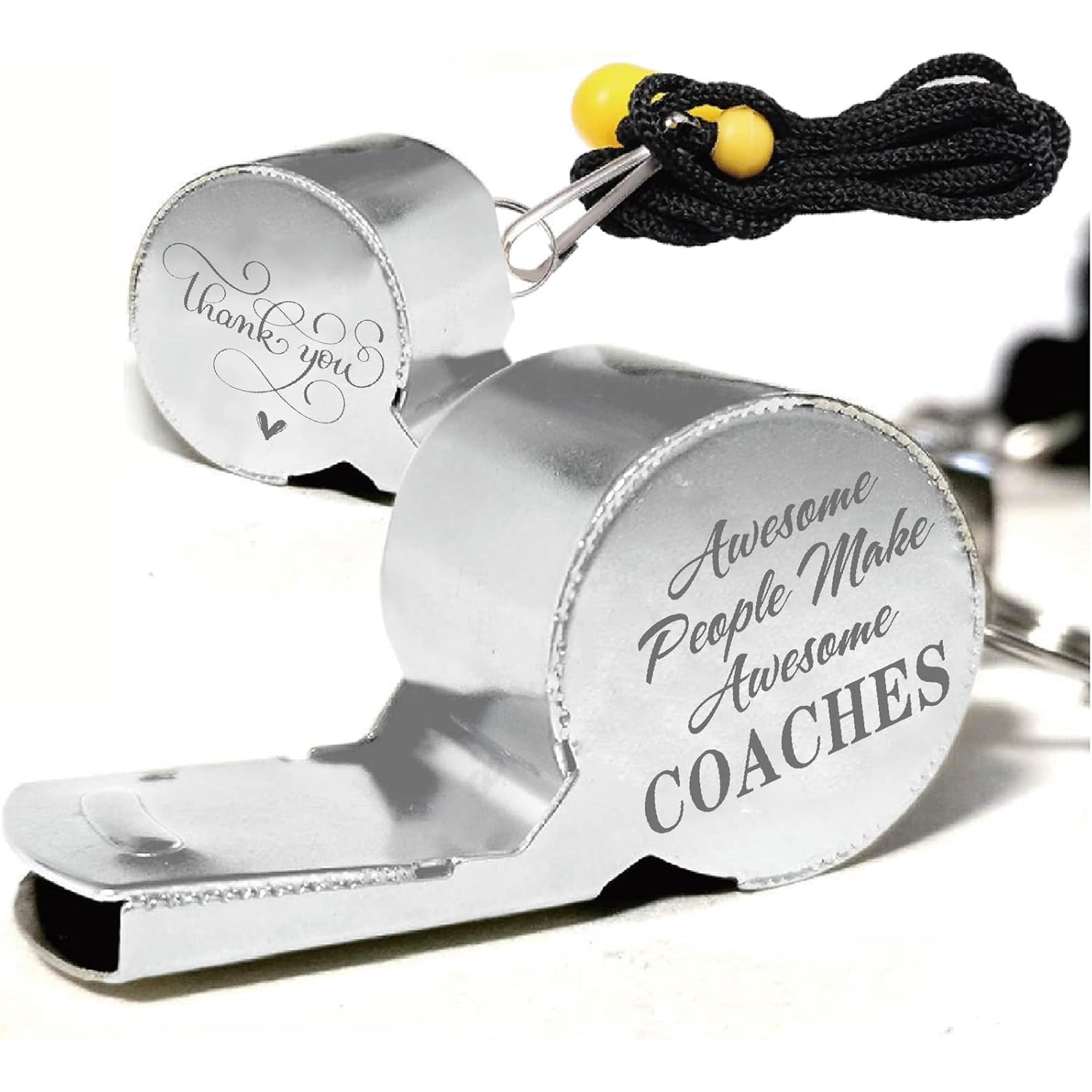 1 pc Resistant 304 Stainless Steel Whistles with Word for Referee Coaches Teacher Word 45x18x22mm for Craft Supplies