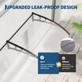 thumbnail image 3 of Kicctian  40''x80'' Clear Outdoor Door Awning Canopy, Polycarbonate Cover, Plastic Steel Brackets, UV, Rain, Snow, and Sun Protectivn, Ideal for Porch, Patio, Window, 3 of 7