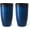 Gradient Cobalt Blue, variant on Glitzhome 30" H Oversized Tall Planter, Set of 2 Large Outdoor Planters with Drainage Holes, Gradient Red Faux Ceramic Finish, Large Flower Pots Plastic Plant Pots for Indoor Outdoor Front Door Patio