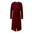 thumbnail image 1 of WBQ Womens Maternity Robe 2 Piece Nursing Nightgown and Robe Set 3 in 1 Hospital Breastfeeding Bathrobe Red Tag M/US 8, 1 of 15