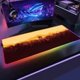 thumbnail image 3 of Alfombrilla para ordenador portátil RGB Deep Forest Firewatch, ratón de goma negro, alfombrilla para ratón LED para juegos, alfombrilla de escritorio, alfombrilla grande para teclado de PC para ordena, 3 of 5