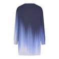 thumbnail image 5 of Dress pstuiky Dresses for Women, Women Printed Hoodie Dress Long Sleeve Crew Neck Dress Knee Length Dress Oversized Sweatshirt Jumper with Pockets Leisure Blue XL, 5 of 5