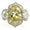 Yellow, variant on Round cut natural zircon ring