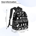 thumbnail image 2 of Easygdp Not All Who Wander Are Lost 2 Casual Laptop Backpack, Backpack for School, Travel, Business, 2 of 6
