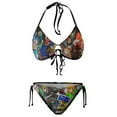thumbnail image 5 of The Legend of Zelda Characters Women Bikini Set Sexy Two Pieces Halter String Swimsuit Triangle Briefs Tie Side Bottom, 5 of 7