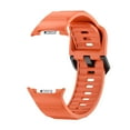thumbnail image 2 of Dwitch Silicone Bands Compatible with Samsung Galaxy Watch 8 40mm 44mm/Galaxy Watch 8 Classic 46mm, Waterproof Strap Soft Silicone Sport Strap Replacement with Metal Buckle for Women Men,Orange, 2 of 8