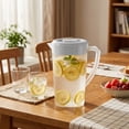 thumbnail image 6 of DAILIHIVE 3000ml Large Capacity Pitcher, Transparent Plastic Beverage Jug, Refrigerator Water Pitcher, Lemonade and Iced Tea Carafe, Durable Cold Drink Dispenser, Practical Home and Kitchen Gift, 6 of 8