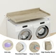 thumbnail image 3 of Washer Dryer Countertop, Laundry Countertop over Wooden Washer and Dryer for the Top with Non-Slip Pads, Laundry Hamper Counter Storage Organization 54"W x 27.5"D (Oak), 3 of 8