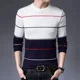 thumbnail image 3 of Suéteres de punto para hombre, jersey de cuello redondo para hombre, jersey de cuello redondo, estilo coreano, informal, Harajuku, diseñador, moda estética, 3 of 4