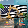 thumbnail image 5 of 1 Pcs 2D Flat License Plate Covers & Frames, Excavator against For Decorative Front, Waterproof For Decoration Aluminum License Plate Covers & Frames Cover For Men Women, 12" X 6", 5 of 7