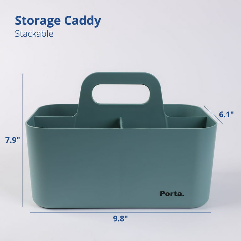 BLUE GINKGO Plastic Storage Caddy Organizer, Multipurpose, Portable,  Stackable