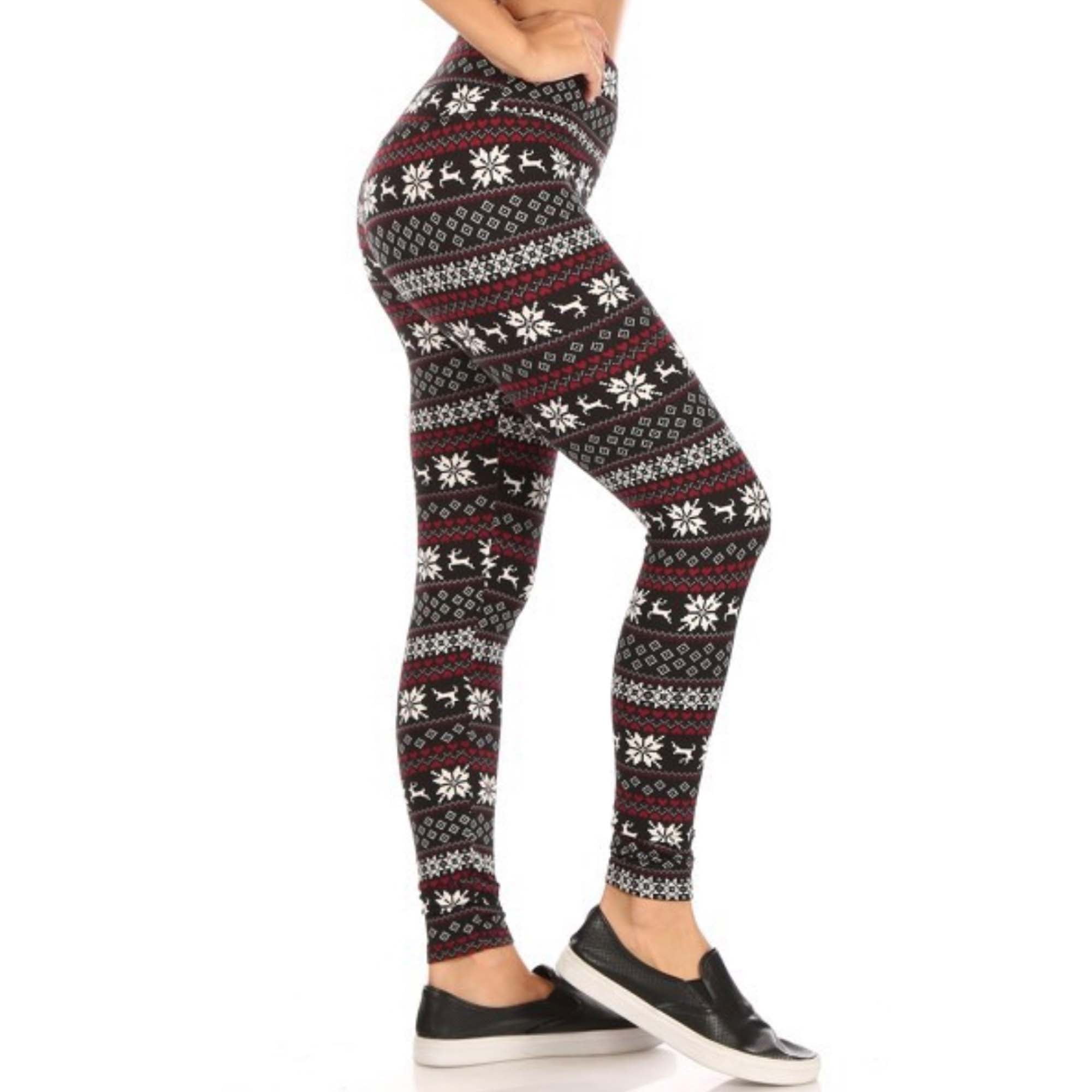 FITTOO Women Pattern Printed Leggings High Waisted Jogger Comfot Pants Trousers 