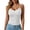 White, variant on idosla Women Y2k Aesthetic Teen Girls Sweetheart V Neck Ruched Camisole Tops Slim Fit Spaghetti Strap Crop Summer Preppy Tank (White, M)