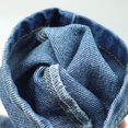 thumbnail image 4 of KIDSCOOL SPACE Girls Denim Overalls, Elastic Waistband Inside Washed Ripped Holes Jeans Jumpsuit, 4 of 5
