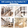 thumbnail image 6 of Cable Railing Post 36 Inch 36"x2"x2" Level Drilled Surface Mount Brushed T304 Stainless Steel Cable Railing System Kit Indoor Outdoor with Paper User Guide PS01 LH4S, 6 of 6