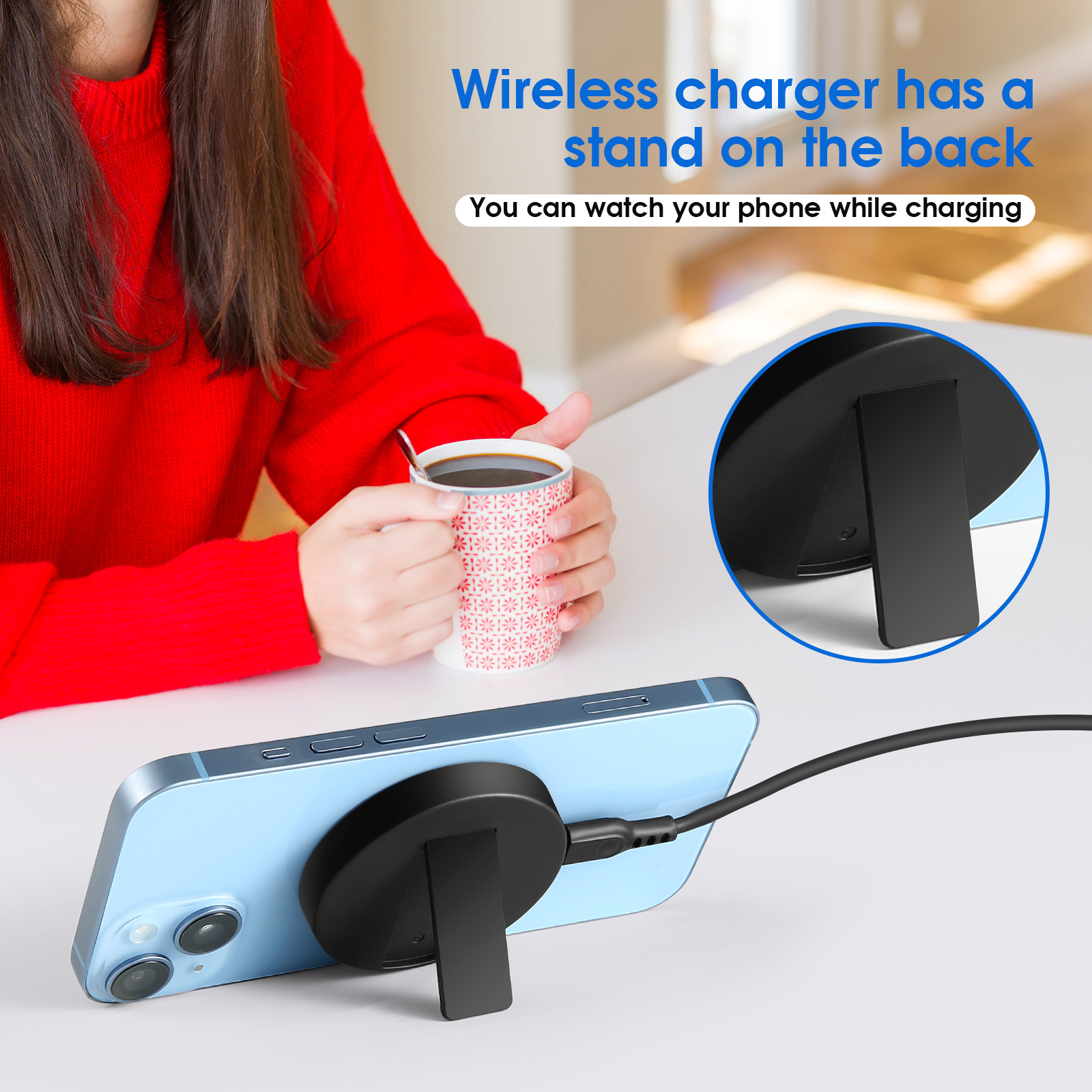 Solpowben 15W Magnetic Wireless Charging Pad photo 4