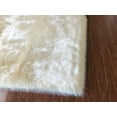 thumbnail image 2 of Soho Luxurious Faux Sheepskin Square Shape Cream Shag Area Rug, 2 of 5