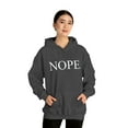 thumbnail image 4 of Nope. Funny Sarcastic Adult’s Unisex Cotton Pullover Sweatshirt Hoodie, 4 of 6