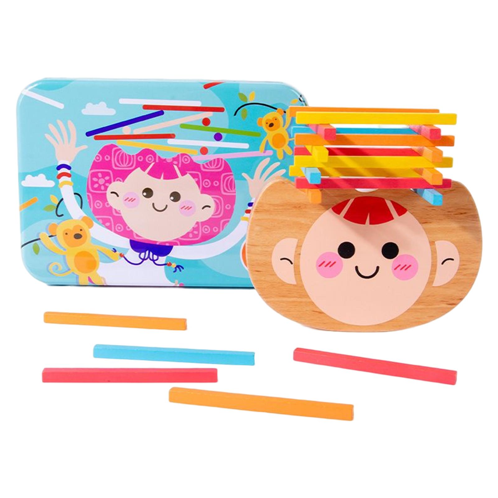 Facaimo Stacking Block Tower Wooden Stacking Blocks Balancing Games