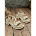 thumbnail image 3 of Women‘s Double Wearing Platform Wedge Sandals  2023 New Summer Style Beach Sandals  Roman Style Open Toe Slippers  Casual, 3 of 6