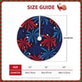 thumbnail image 4 of Balery Red White Blue Fireworks Printed Christmas Tree Skirt , Merry Christmas Party Christmas Tree Decoration,Adjustable Tree Skirt-30", 4 of 8